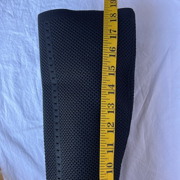 Eileen Fisher Heeled Boots Womens Size 9M Black Stretch Knit Sustainable Design - Picture 9 of 15